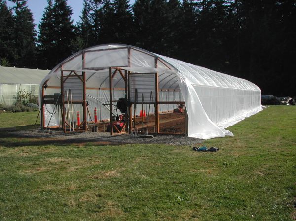 This is the hoop house for the Autumn Food Growing class